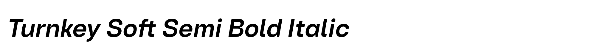 Turnkey Soft Semi Bold Italic image